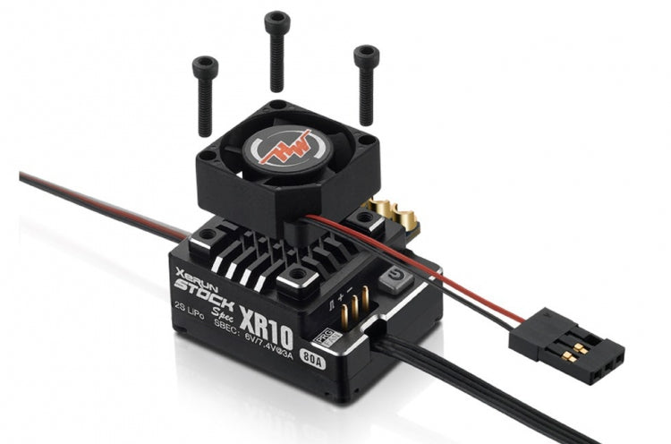 HOBBYWING XeRun XR10 Pro-Stock Spec V4 Sort Fartregulator ESC