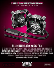 HUDY ALU RC FAN 30MM - TOP/SIDE MOUNT 4 HOLE