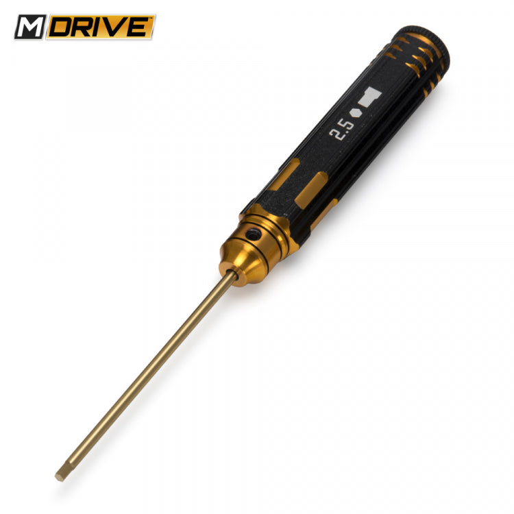 M-DRIVE 2.5mm Pro TiN Allen Wrench Straight Hex Tool 2.5mm