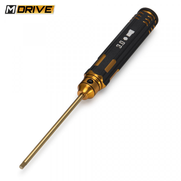 M-DRIVE 3.0mm Pro TiN Allen Wrench Straight Hex Tool 3.0mm