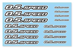 O.S.SPEED 79884298 - Decal Sheet White Outline