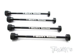 T-Works TE-107BK - 1/10 Touring Tire Holder 100mm 4pcs. (Black)