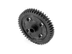 COMPOSITE CENTER DIFF SPUR GEAR WITH MOULDED-IN STEEL BUSHING 46T - GRAPHITE