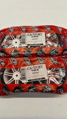 HOTRACE PAIR OF REAR AND FRONT TYRES 1\10 SHORE 37-35 ON WHITE RIMS 4 HJUL