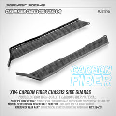XB4'23 Carbon Fiber Chassis Side Guard L+R