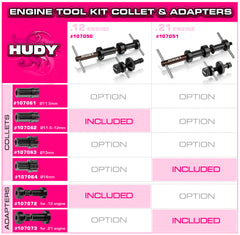 HUDY PROFFESIONAL ENGINE TOOL KIT FOR .21 ENGINE