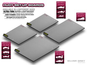 FLAT SET-UP BOARD FOR 1/8 OFF-ROAD & GT - SILVER GREY