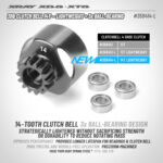 358414-L 3BB Clutch Bell 14T - Lightweight + 3x Ball-Bearing_hl baner fb...