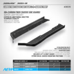 361276 XB4 Carbon Fiber Chassis Side Guard L+R - Narrow Front - V2_fb de...